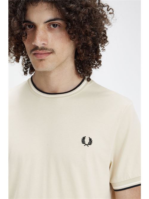 t-shirt bordino Fred Perry | M1588U87